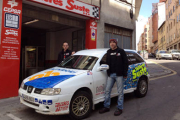 Agustín Álvaro y su copiloto Adrián Gómez participan este fin de semana en el Rallye de Lorca. -