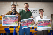 Ramón Martínez, Manuel Salvador y Edurne Orte, ayer. M. Tejedor