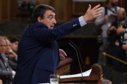 Aitor Esteban, durante su intervención en el debate de Investidura este martes en el Congreso.-DAVID CSTRO