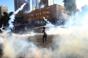 Protestas en las calles de Chile.-EFE