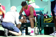Nadal vence a Khachanov pero su rodilla deja en duda las semis ante Federer.-GETTY IMAGES