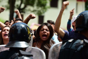 Manifestación contra el presidente Maduro el pasado 7 de septiembre en Los Teques, Estado Miranda.-AFP / RONALDO SCHEMIDT