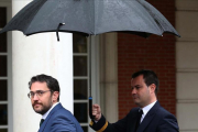Màxim Huerta llega a la primera reunión del Consejo de Ministros del Gobierno de Pedro Sánchez, el pasado 8 de junio.-DAVID CASTRO