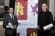 Las becas se presentaron ayer en Soria.-Valentín Guisande