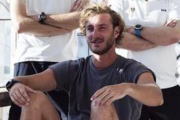 El hijo de Carolina de Mónaco, Pierre Casiraghi, durante la reunión de patrones a la que ha asistido este viernes.-JORGE ZAPATA