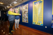 Los 25 años del BM Soria en una exposición en el Palacio de la Audiencia. GONZALO MONTESEGURO