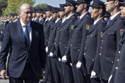 El ministro del Interior en funciones,  Jorge Fernandez Diaz, en la Escuela Nacional de Policia.-EFE