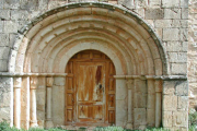 Imagen de archivo de la portada de la ermita de Brías. / PALACIO DE BRIAS-