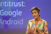 La comisaria de competencia, Margrethe Vestager.-AP / OLIVIER MATTHYS