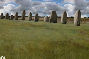 Reconstrucción hecha con ordenador del nuevo Stonehenge.-