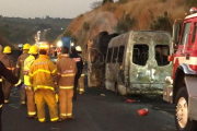 Accidebte de tránsito enuna carretera del estado de Jalisco, México.-TWITTER