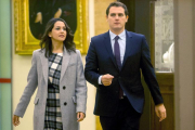 Albert Rivera e Inés Arrimadas, este martes /-PERIODICO (QUIQUE GARCIA / VÍDEO: ACN)