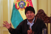 El presidente de Bolivia, Evo Morales, habla en una conferencia de prensa.-EFE