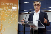 El secretario general de Ciudadanos, José Manuel Villegas, ayer en una rueda de prensa en el Congreso.-EFE / SERGIO BARRENECHEA