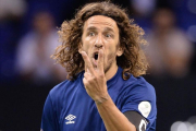 Carles Puyol, durante un partido de veteranos disputado en Londres.-OLLY GREENWOOD