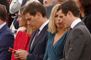 Pablo Casado y Albert Rivera, en el último desfile del 12-O.-JOSE LUIS ROCA