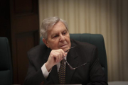 Carlos Jimenez Villarejo en la comision del caso Pujol en la sala 1 del Parlament de Catalunya, en enero del 2015.-DANNY CAMINAL