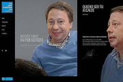 ‘Home’ de la web ‘vaporustedes.es’ en la que Sainz se promociona como candidato. Abajo, a la izquierda, las siglas del PP.-