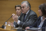 Luis Bárcenas comparece ante la comisión de investigación de las Corts valencianas.-MIGUEL LORENZO