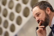 El presidente de Vox, Santiago Abascal.-JOSE LUIS ROCA