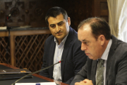 Alex González, gerente de la empresa, y Benito Serrano, presidente de la Diputación.-LUIS ÁNGEL TEJEDOR