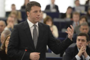 Matteo Renzi, en el Parlamento Europeo.-Foto: EFE / PATRICK SEEGER