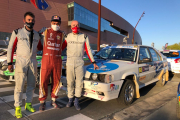 Agustín Álvaro y Fran Garmendia con Nasser Al-Attiya. HDS