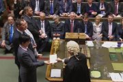 Comunicación del resultado de la votación sobre el 'brexit' en la Cámara de los Comunes.-AFP / PRU