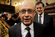PRESUPUESTOS Montoro en el Congreso, el pasado mes de abril.-JOSE LUIS ROCA