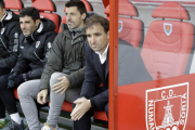El técnico numantino, Jagoba Arrasate, durante el partido frente al tenerife.-ÁREA 11