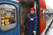 Un tren de Talgo en la estación de la ciudad rusa de Kursk antes de salir hacia Berlín.-EPA
