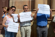 Los trabajadores de Justicia pidieron la semana pasada más seguridad.-Valentín Guisande