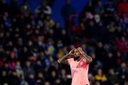Arturo Vidal en el partido del FC Barcelona ante el Getafe.-AFP
