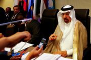 El ministro saudi de Energía, Al-Falih, en una reunión de la OPEP en Viena.-LEONHARD FOEGER