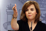 La vicepresidenta del Gobierno, Soraya Sáenz de Santamaría.-Foto: JUAN MANUEL PRATS