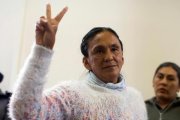 La activista indígena Milagro Sala durante el juicio.-REUTERS / GIANNI BULACIO