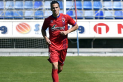 Óscar Díaz marcó el gol de la victoria ante la Ponferradina.-VALENTÍN GUISANDE