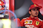 El monegasco Charles Leclerc (Ferrari) domina los primeros ensayos del GP de Bélgica de F-1, en Spa.-AFP / KENZO TRIBOUILLARD