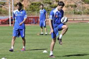 Uno de los entrenamientos de pretemporada del Numancia. / VALENTÍN GUISANDE-
