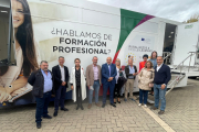 Responsables del proyecto que ayer se dio a conocer en San Esteban. A.H.