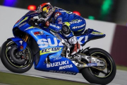 Viñales y su Suzuki, en Doha (Catar).-