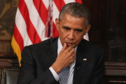 El presidente Obama participa en una conferencia sobre la pobreza en la Universidad de Georgetown.-Foto: MARK WILSON / AFP