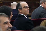 El exconseller Jordi Turull, durante una sesión del juicio en el Supremo.-J. J. GUILLÉN (EFE)