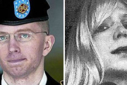 A la izquierda, el soldado Bradley Manning, y a la derecha su nueva imagen como Chelsea.-Foto: AP
