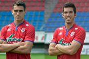 Dani Calvo y Carlos Gutiérrez podrían repetir en el centro de la zaga ante el Mirandés.-VALENTÍN GUISANDE