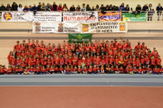 El Atletismo Numantino se presentaba en la tarde de ayer en el módulo cubierto de Los Pajaritos.-Álvaro Martínez