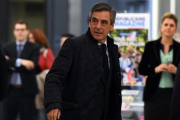 Fillon, a su llegada a la sede de Los Republicanos.-GABRIEL BUOYS