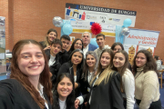 Alumnos del Virgen del Espino en el encuentro de empresas simuladas de Burgos.