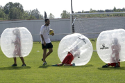 El campo San Juan de Garray es el epicentro de las actividades que se desarrollan en el Campus Somos Fútbol.-Luis Ángel Tejedor