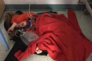 Jack Willimant, el pequeño de cuatro años con neumonía que tuvo que dormir en el suelo en Urgencias del hospital de Leeds.-